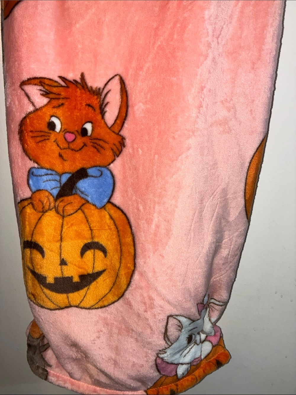 24HR DROP ⬇️ Aristocats pink plush Halloween throw blanket - Picture 3 of 5